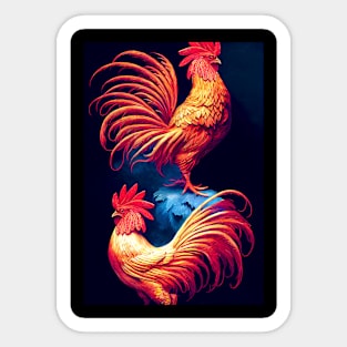 Rooster 1 Sticker